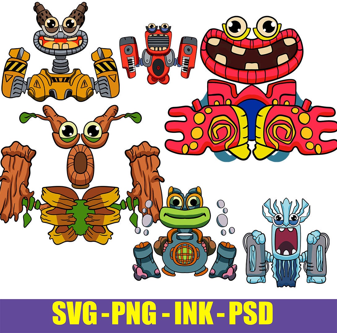 Singing Monsters SVG, My Singing Monsters Wubbox Vintage SVG - WildSvg