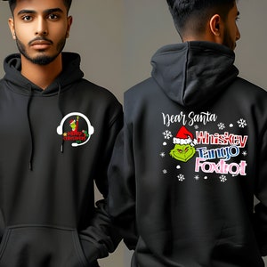Custom 911 Dispatcher Grinch Christmas Hoodie or Sweatshirt