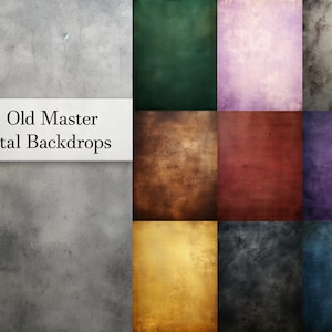 20 Old Master Backgrounds, Vintage, Photography Digital Backdrop, Digital Background, Studio Portrait, PNG, Digital Download, Commercial Use