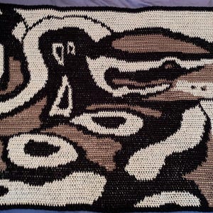 Ball Python crochet blanket (completed item)