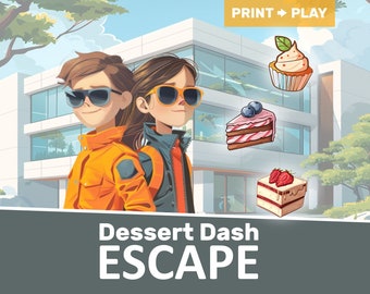 Printable Escape Room for Kids, Secret Agent Theme, Escape Kit, Party Game, Instant Download, Escape room at Home, Birthday Escape Room