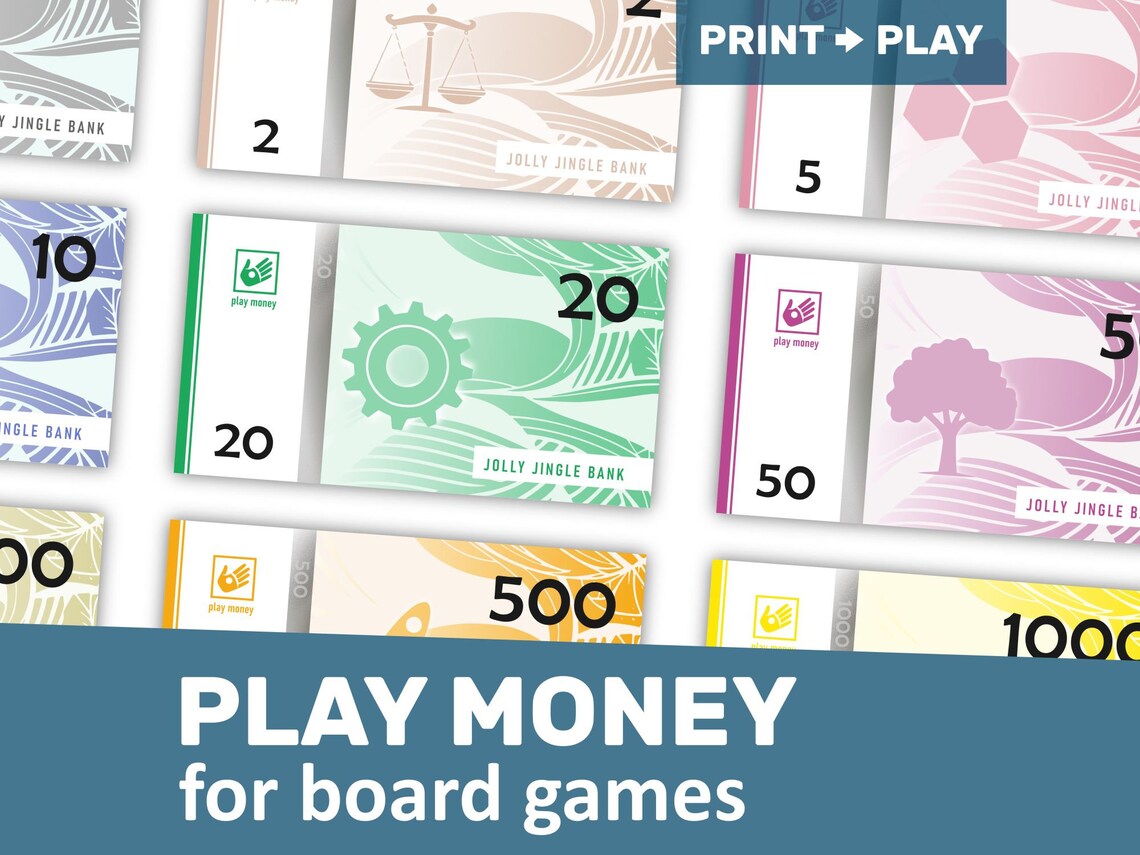 Printable Play Money, Board Game Money, Pretend Play, Kids Chore Bucks ...