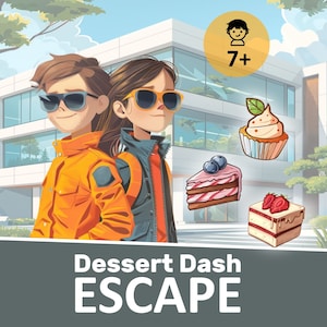 Birthday Escape Room: Secret Agent Dessert Dash Game (PDF Download)