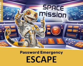 Space Escape Room Game: Asteroid Adventure, Kids 6+ (Instant Download)