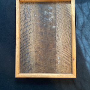 Reclaimed oak tray / ottoman tray / coffee table tray