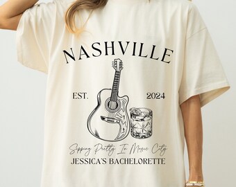 Nashville Bachelorette Shirt Western Bachelorette Party Shirt Custom Location Bach Club Shirt Personalized Bachelorette Bridal Party Gifts
