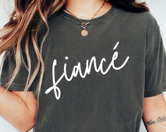 Fiancee Shirt, Fiance Shirt, Engagement Gift, Bridal Shower Gift, Bride To Be, Future Mrs Shirt, I Said Yes Shirt, Newly Engaged Shirt