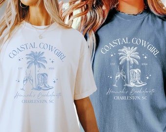 Coastal Cowgirl Bachelorette, Custom Beach Bach Shirts, Western Bachelorette, Last Toast On The Coast Shirts, Cowgirl Bachelorette Gifts