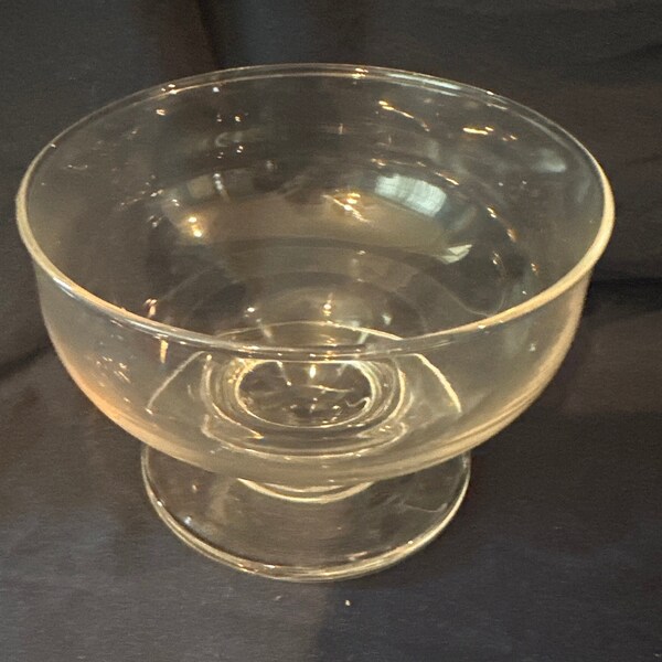 Vintage Glass Footed Dessert Bowls