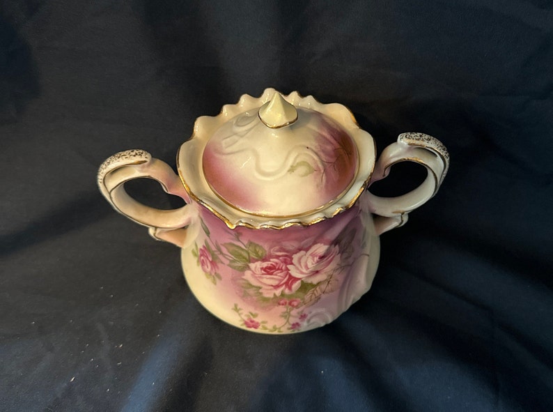 Vintage Lefton China Tea Set heavenly Roses Etsy