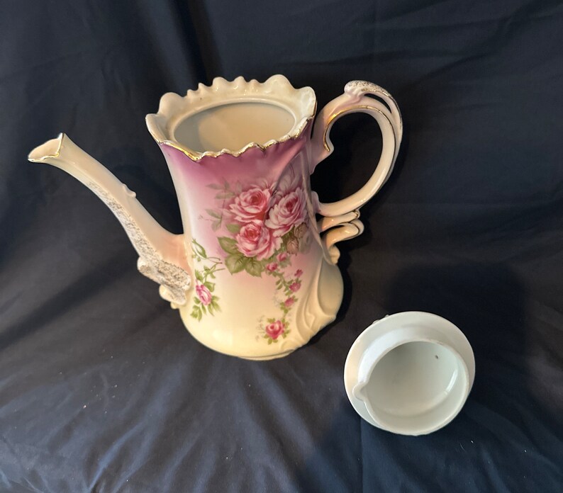 Vintage Lefton China Tea Set heavenly Roses Etsy