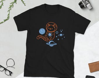 Space Cat Short-Sleeve Unisex T-Shirt