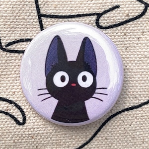 Miss Witch’s Cat - 1.25&quot; Pinback Button