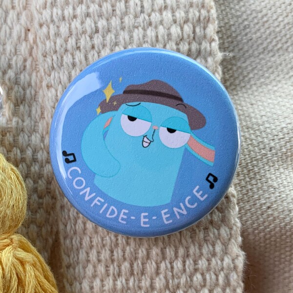 Confide-e-ence! - 1.25" Pinback Button