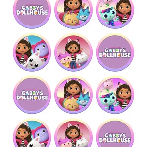 Zestaw ozdób na babeczki „Gabby's Dollhouse”