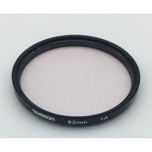 Tamron 62mm 1A Skylight Vintage Filter Made in Japan Screw On Black Rim