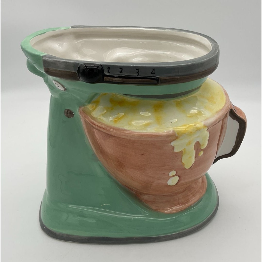 Vintage Retro Kitchen Aid Mint Green Ceramic Mixer & Bowl Planter ...