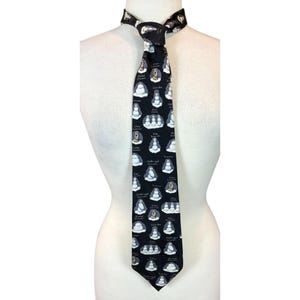 American Greetings VTG Silk Humorous Snowman Novelty Mens Tie