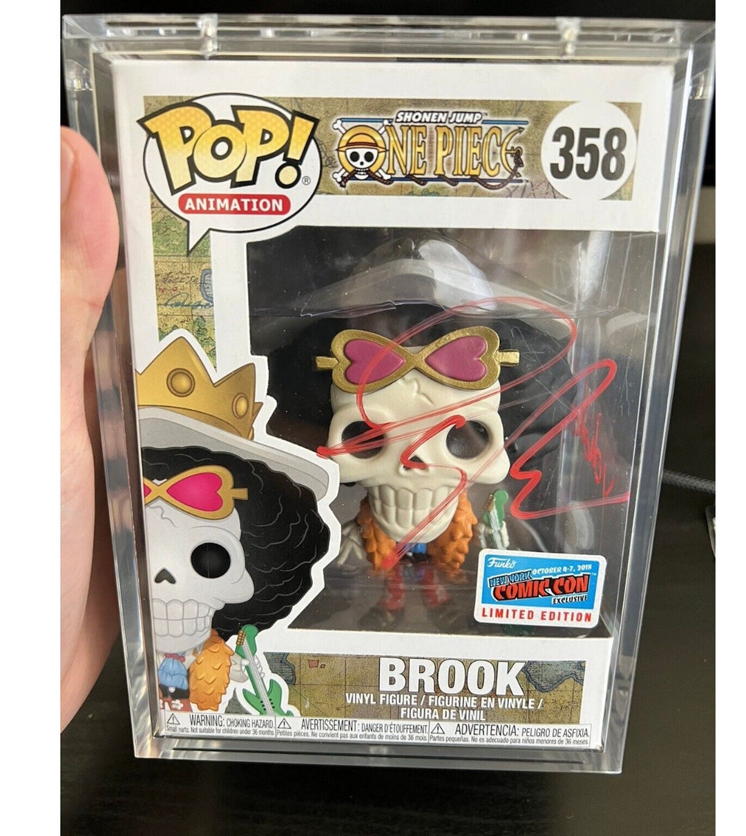 One Piece Brook NYCC Funko Pop 358 W/hard Stack SIGNED Etsy