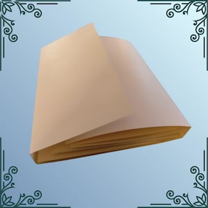 Cartellina bianca in cartoncino, inserto per junk journal (8,5 x 6,25 x 0,75)
