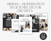 Photography Pitch Deck Template | Modern, Clean Design (Canva)