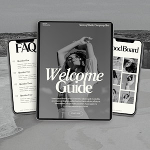 Photography Service & Pricing Guide | Photographer Session Guide | Client Guide For Photographers | Welcome Guide | Wedding, Family, + More