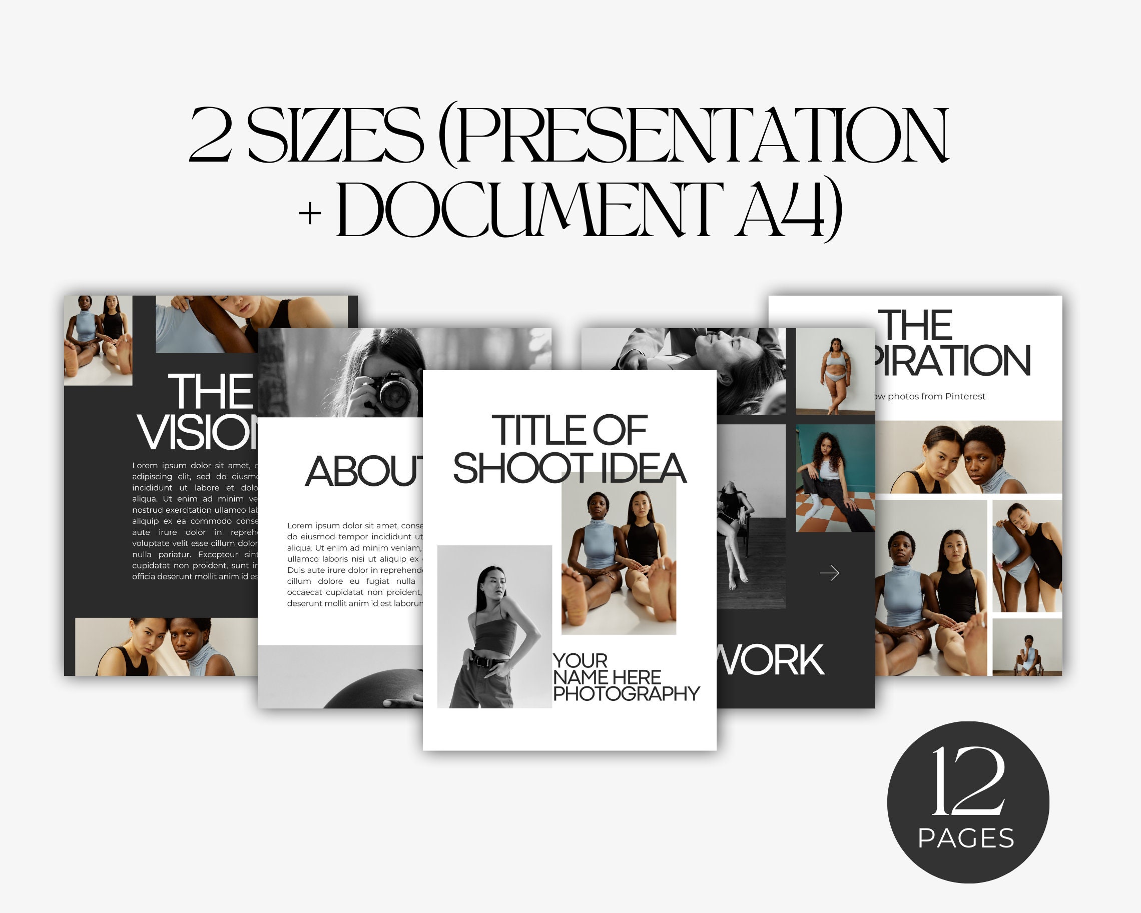 Photography Pitch Deck Template | Modern, Clean Design (canva) - Etsy