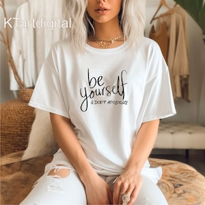 Boho Vibes Be Yourself and Don&#39;t Apologize Svg Teen Girl Cut File