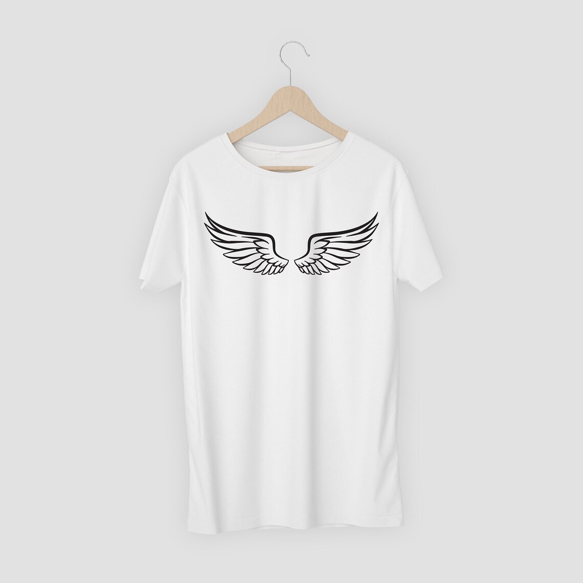 Angel Wings and Halo Svg Clip Art Cut File Silhouette Dxf Eps - Etsy