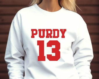 Camisa 49ers Purdy 13 Svg, São Francisco 49ers Svg