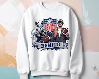 Bad Bunny Super Bowl PNG | Design de Futebol Americano do Time Benito (Download Digital)