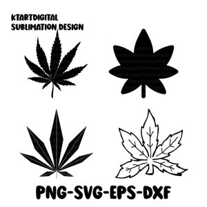 Pot Leaf Svg, Svg Files For Cricut, Pot Leaf Silhouette