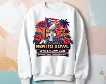 Benito Bowl 2026 PNG | Download digital do futebol de Porto Rico | Design de sublimação do Levi's Stadium LIX