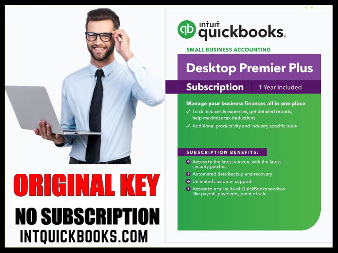 Quickbooks Desktop Premier Plus 2023 1 Year Included US Etsy