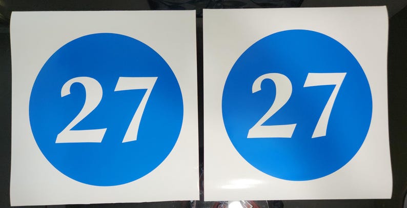 Racing Car Number Decal Set, Custom Track Numbers, Rally Sport Sticker ...