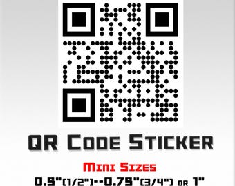 Custom Dots QR Code Sticker, Personalized & Laminated