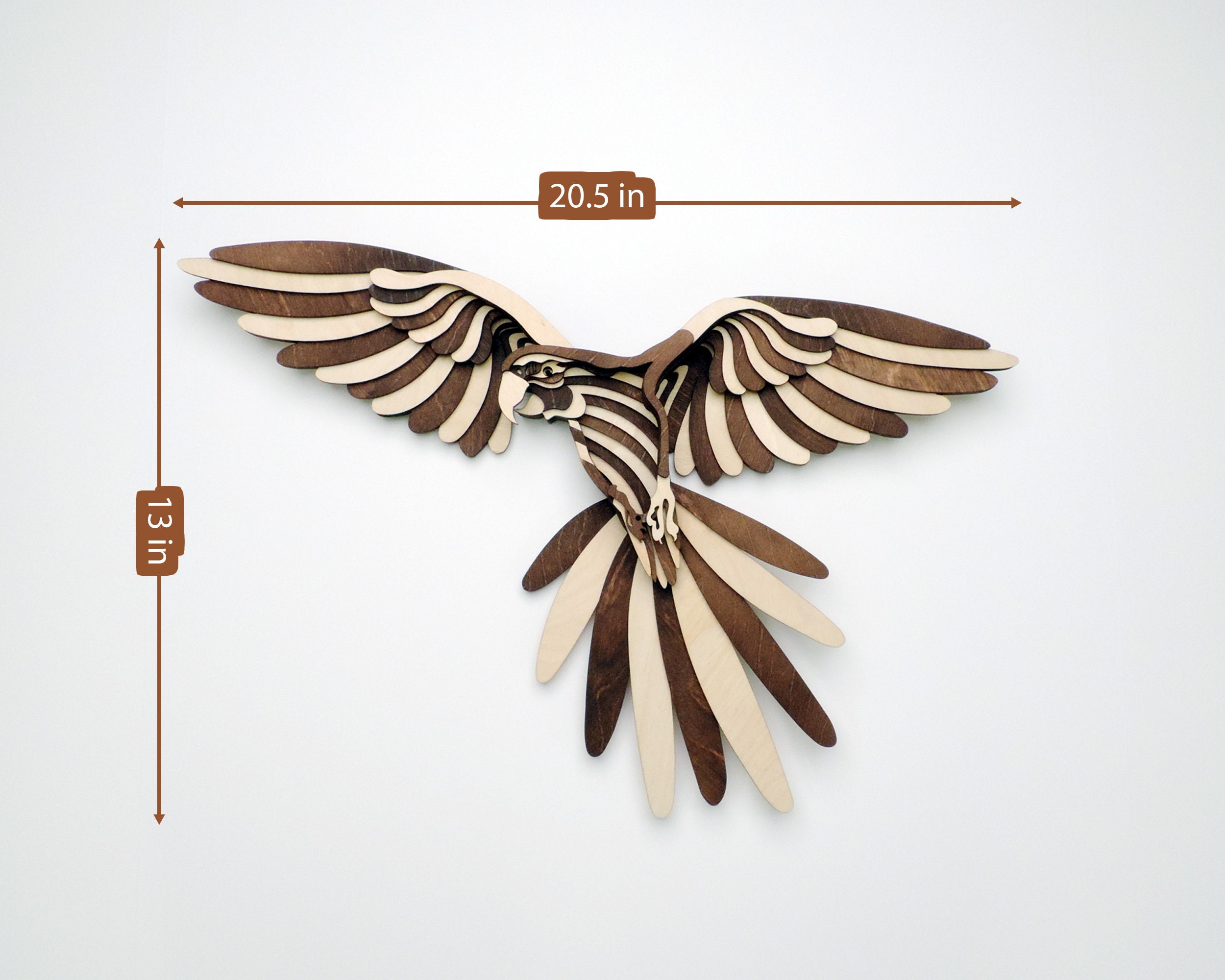 Wood Macaw Hang Caf Hang Numerous Reference: Exotic Jungle Themed 3D Macaw Wood Art Wall Hanging