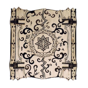 Wizard&#39;s Spellbook Keepsake Box - Intricate Laser-Cut Design for Magic Lovers