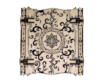 Wizard's Spellbook Keepsake Box - Intricate Laser-Cut Design for Magic Lovers