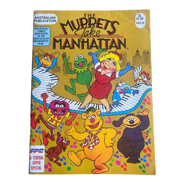 The Muppets take Manhattan vintage comic book magazine 1984