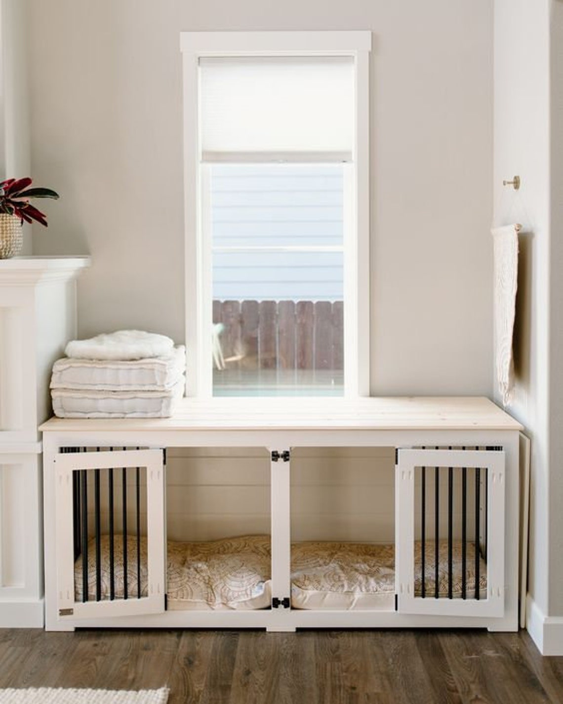 Luxury Dog Crate Furniture DIY PLANS Large Double Dog Crate Etsy