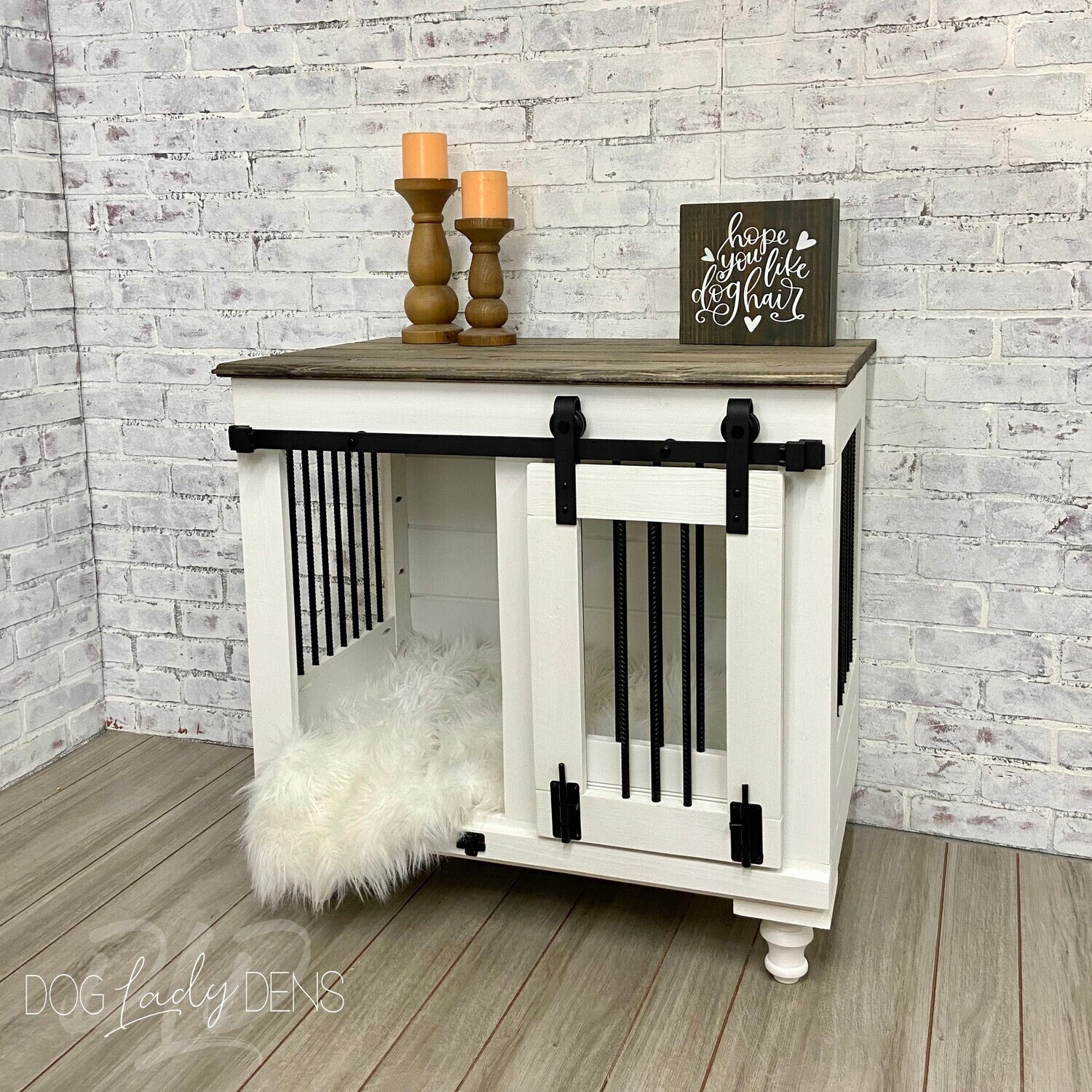 View of Luxury Dog Crate Furniture Dog Crate Furniture - Etsy