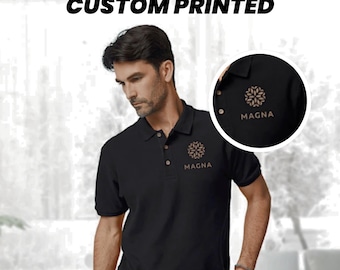 Custom Monogrammed Golf Polo, Personalized Golfer Gift