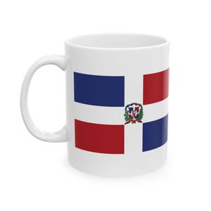Dominican Republic Flag Ceramic Mug (11oz) Taza