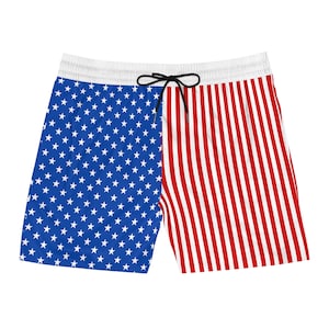 USA Men&#39;s Mid-Length Swim Shorts
