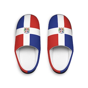 Domincan Flag Indoor Slippers Pantuflas Dominicano for Men