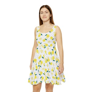 Lemon Skater Dress