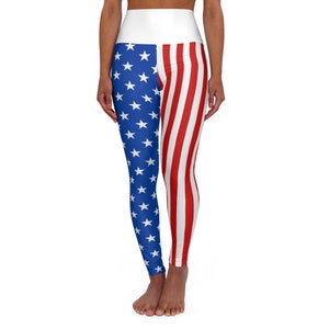 American Flag Leggings