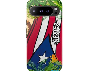 Funda premium para Google Pixel con la bandera de Puerto Rico