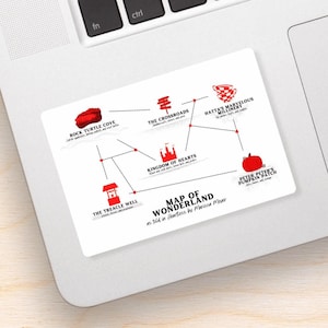 Mapa sin corazón, Marissa Meyer, amantes de los libros, merchandising de libros, popular ahora, Booktok, Bookstagram, libros para jóvenes, regalo para amantes de los libros, pegatinas troqueladas